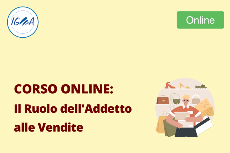 Corso Online: Il Ruolo dell'Addetto alle Vendite