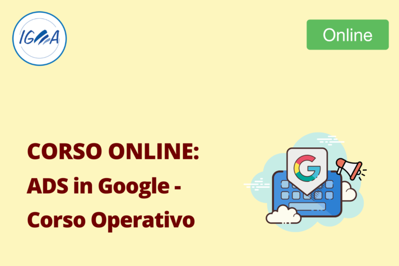 Corso Online: ADS in Google - Corso Operativo