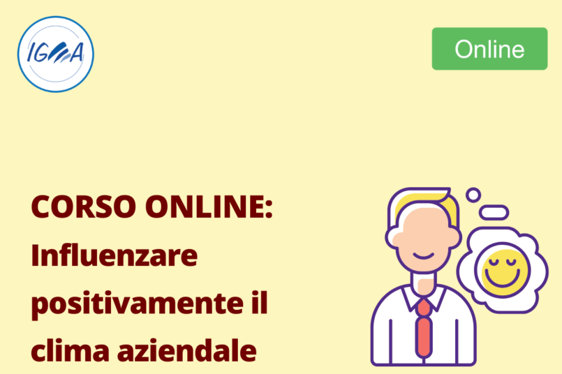 Corso Online - Influenzare positivamente il clima aziendale