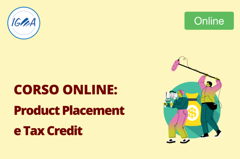 Corso Online: Product Placement e Tax Credit