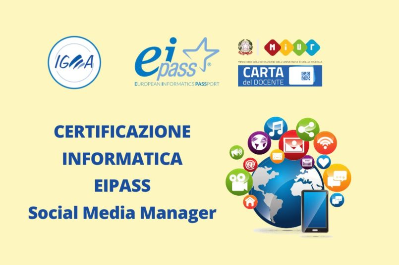 Eipass social media manager carta docente