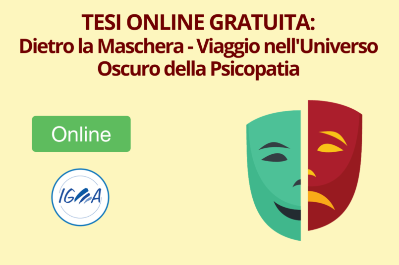 TESI ONLINE GRATUITA Dietro la Maschera - Viaggio nell'Universo della Psicopatia