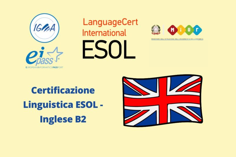 Certificazione Linguistica ESOL - Inglese B2 no carta