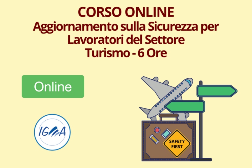 Corso Aggiornamento Sicurezza Lavoratori Del Settore Turismo - 6 Ore