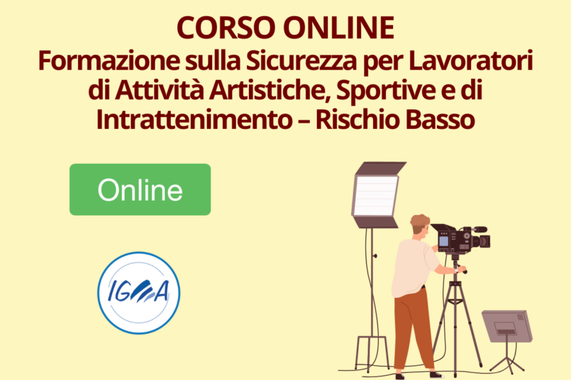 Formazione Sicurezza Attività Artistiche, Sportive e Intrattenimento - Basso