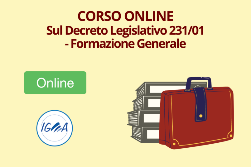 Corso Online Sul Decreto Legislativo 231 01 - Formazione Generale