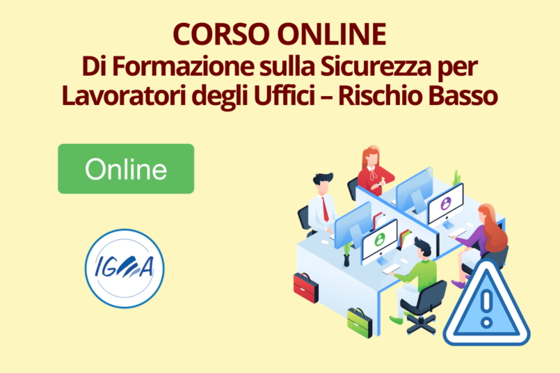 Formazione sulla Sicurezza per Lavoratori degli Uffici – Rischio Basso