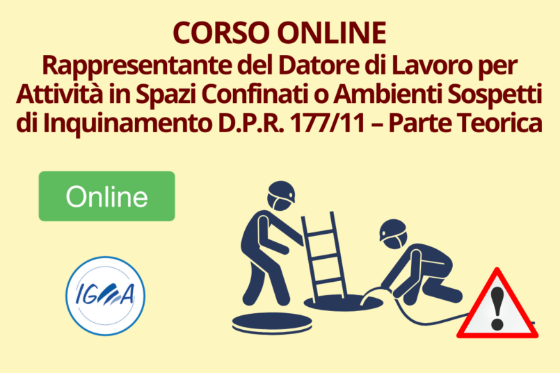 Rappresentante Datore Lavoro Spazi Confinati o Sospetti Inquinamento