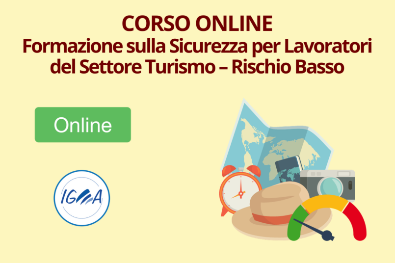 Corso Online Formazione sulla Sicurezza per Lavoratori del Settore Turismo – Rischio Basso