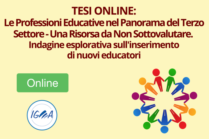 TESI ONLINE Le Professioni Educative nel Panorama del Terzo Settore - Una Risorsa da Non Sottovalutare