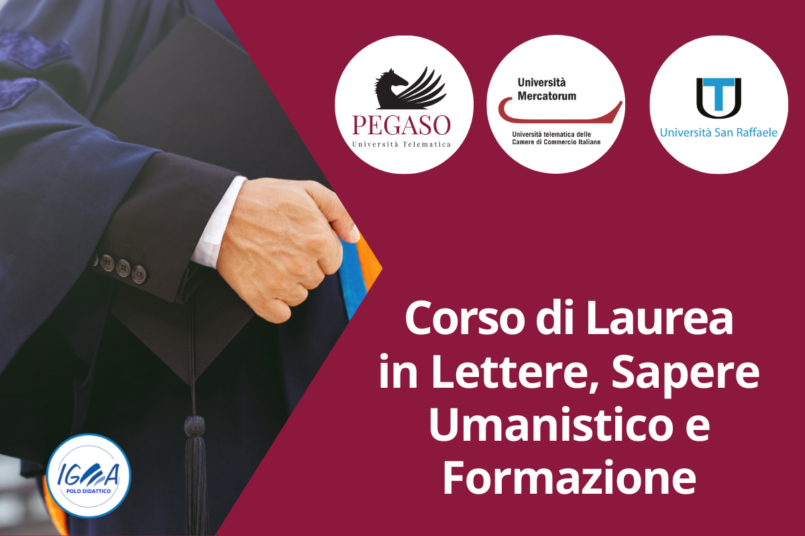 Corso di Laurea in Lettere, Sapere Umanistico e Formazione