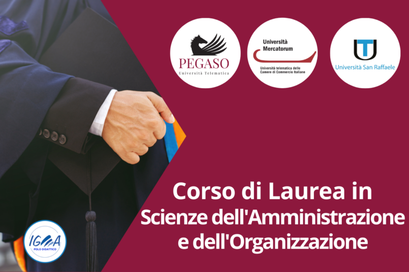 Corso di Laurea in Scienze dell'Amministrazione e dell'Organizzazione