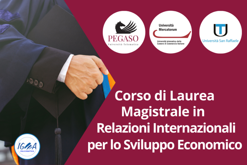 Corso di Laurea Magistrale in Relazioni Internazionali per lo Sviluppo Economico