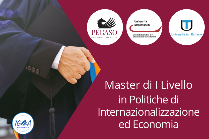 Master di I Livello in Politiche di Internazionalizzazione ed Economia