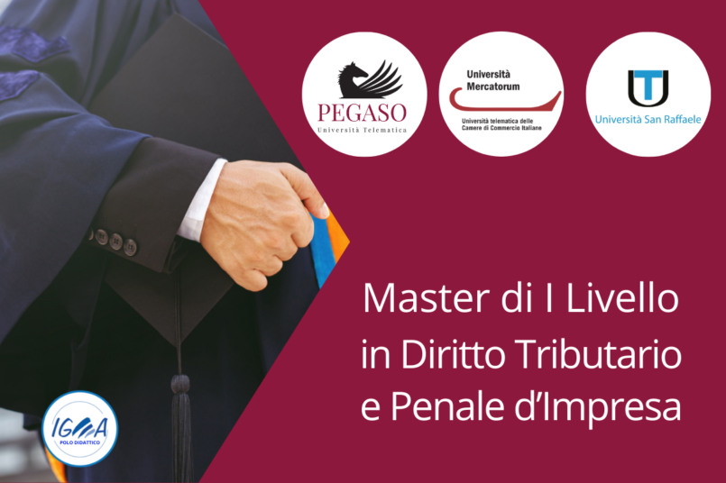 Master di I Livello in Diritto Tributario e Penale d’Impresa