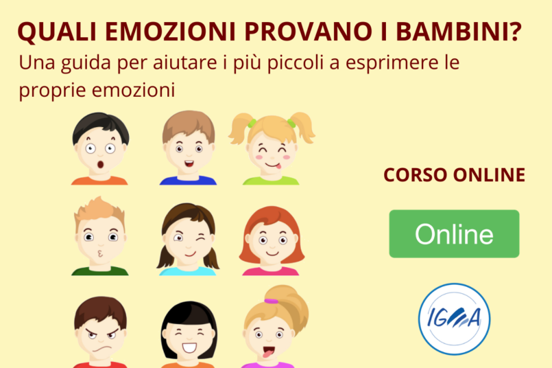 Corso Online - QUALI EMOZIONI PROVANO I BAMBINI_